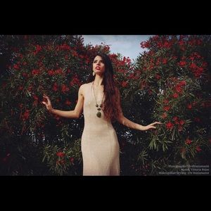 Gold glitter dress size small/med maxi with slit